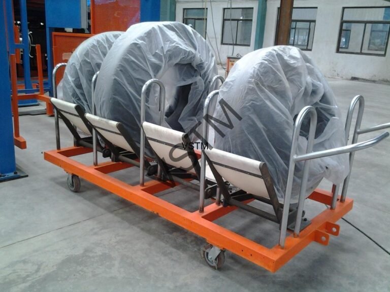 Green Tyre Trolley - VS Tyre Machinery